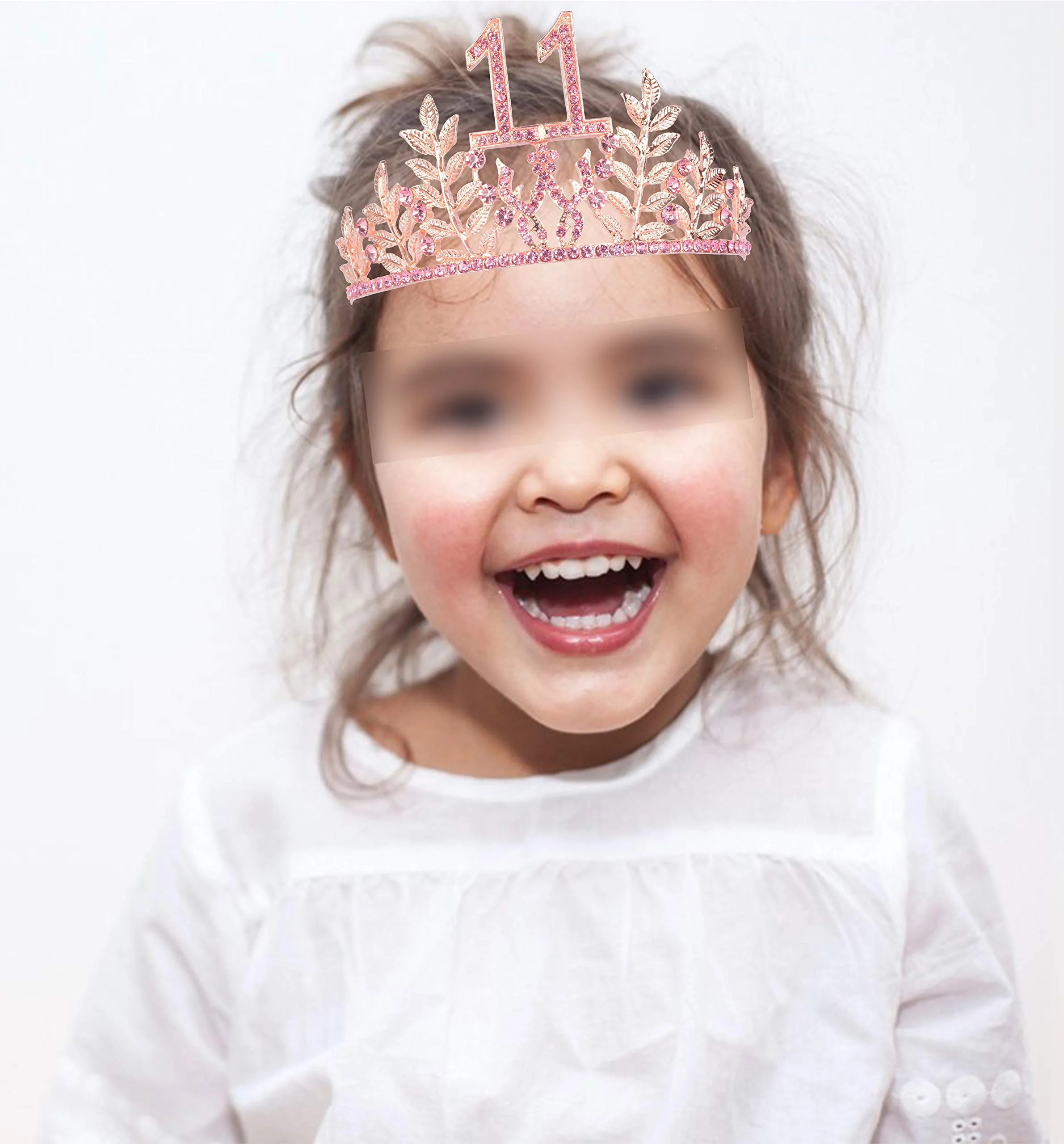 11th Birthday Gifts for Girls, 11th Birthday Tiara and Sash, 11 Fabulous Sash and Crystal