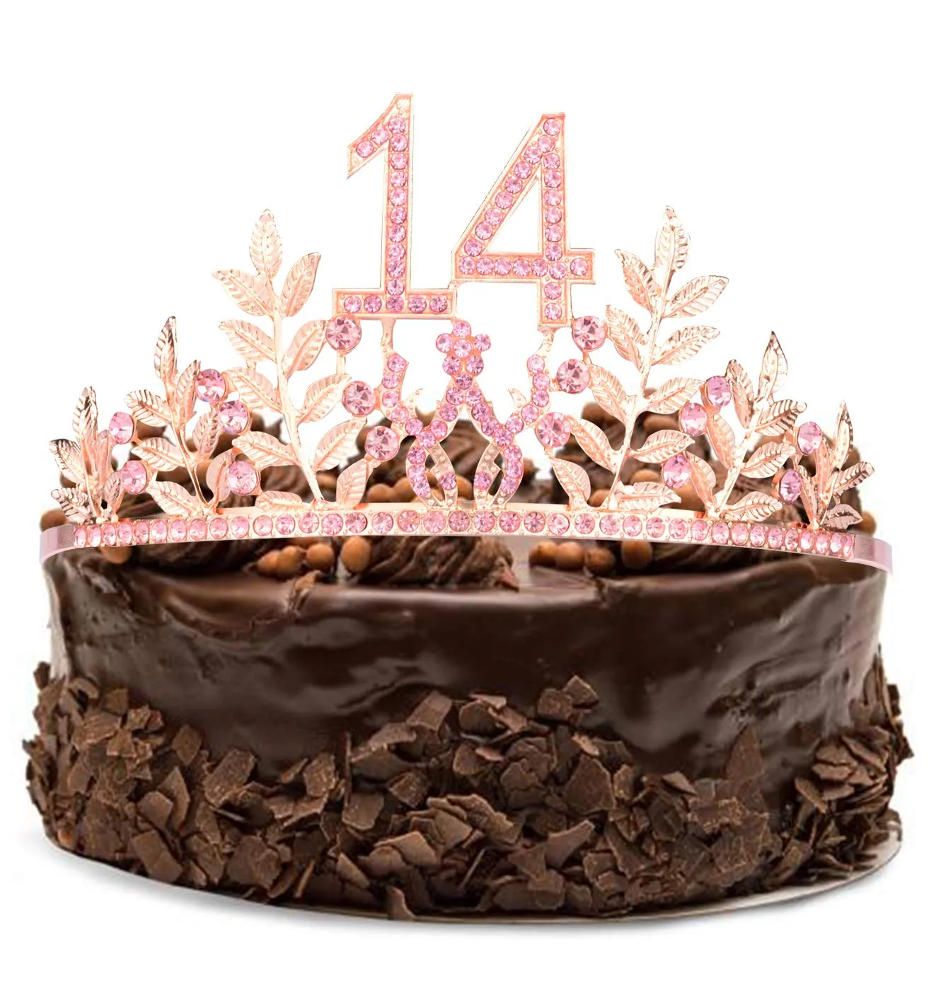 14th Birthday Gifts for Girls, 14th Birthday Tiara and Sash, 14 Fabulous Sash and Crystal