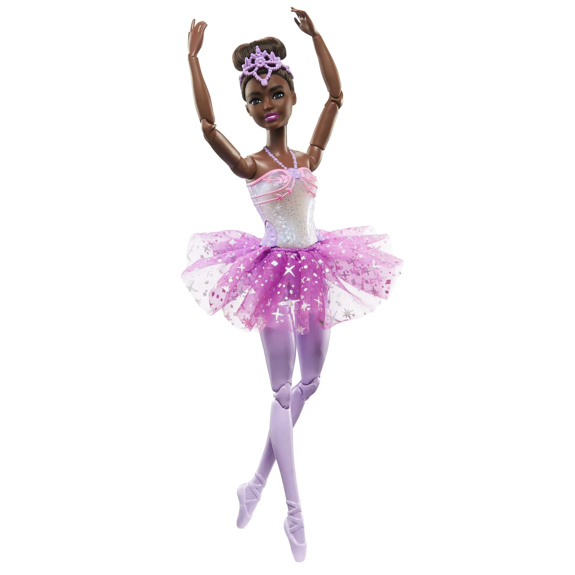 Barbie Dreamtopia Twinkle Lights Ballerina Doll, Brunette With Light-Up Feature, Tiara And Tutu