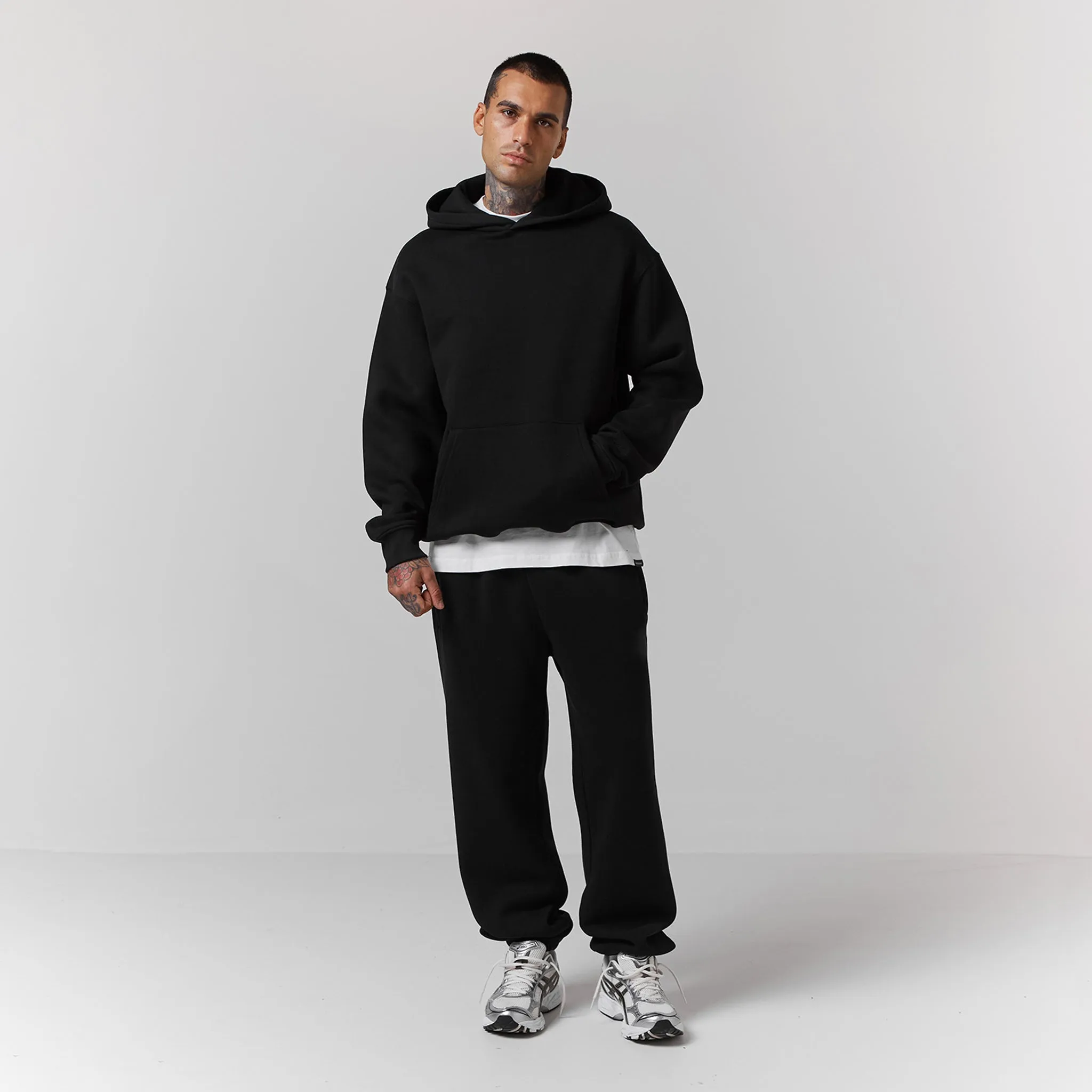 Box Fit Tracksuit | Black