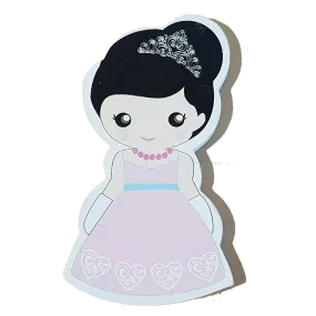 C&F Wooden Princess with Tiara Character