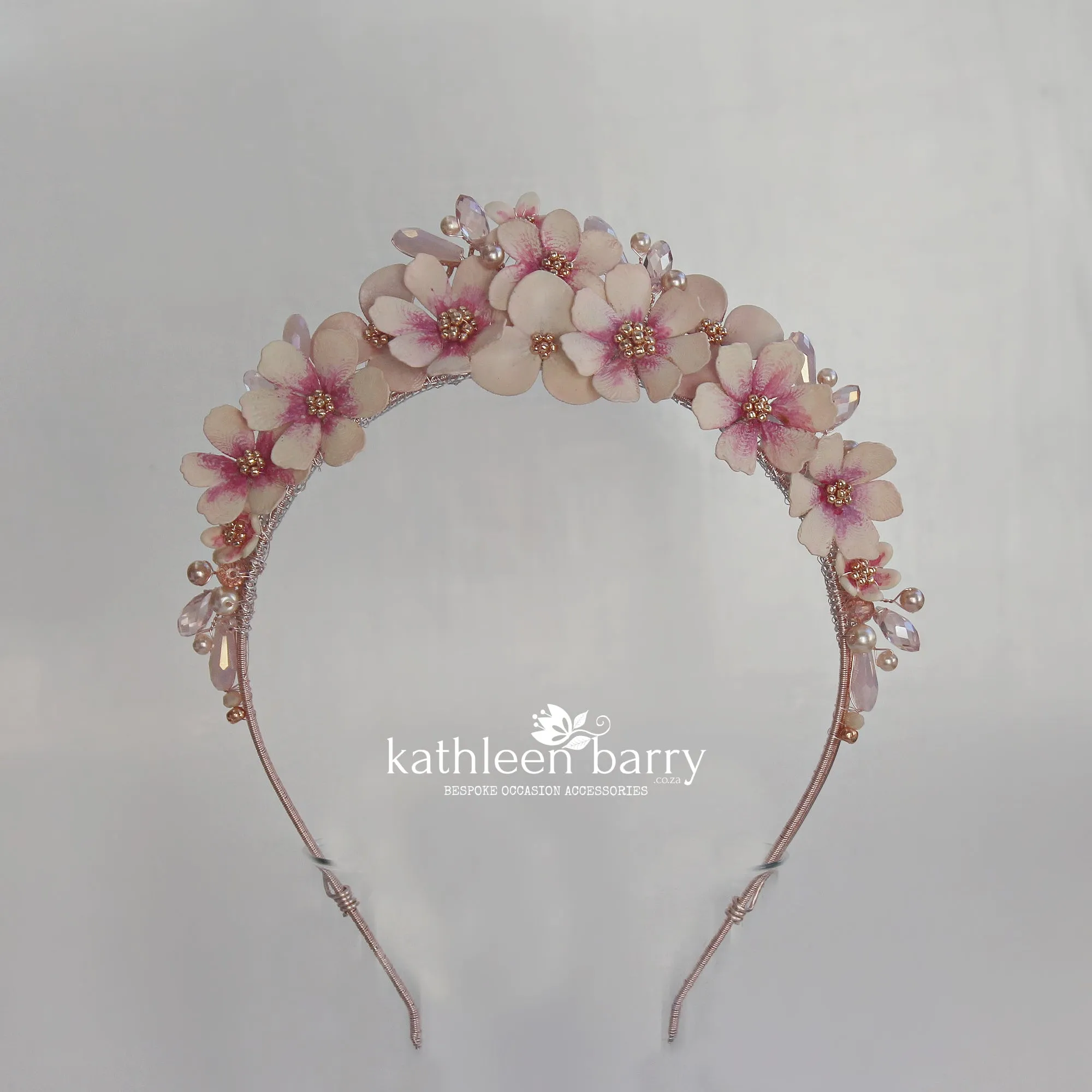 Cosmos flower wedding tiara - bridal crown - assorted custom colors avilable