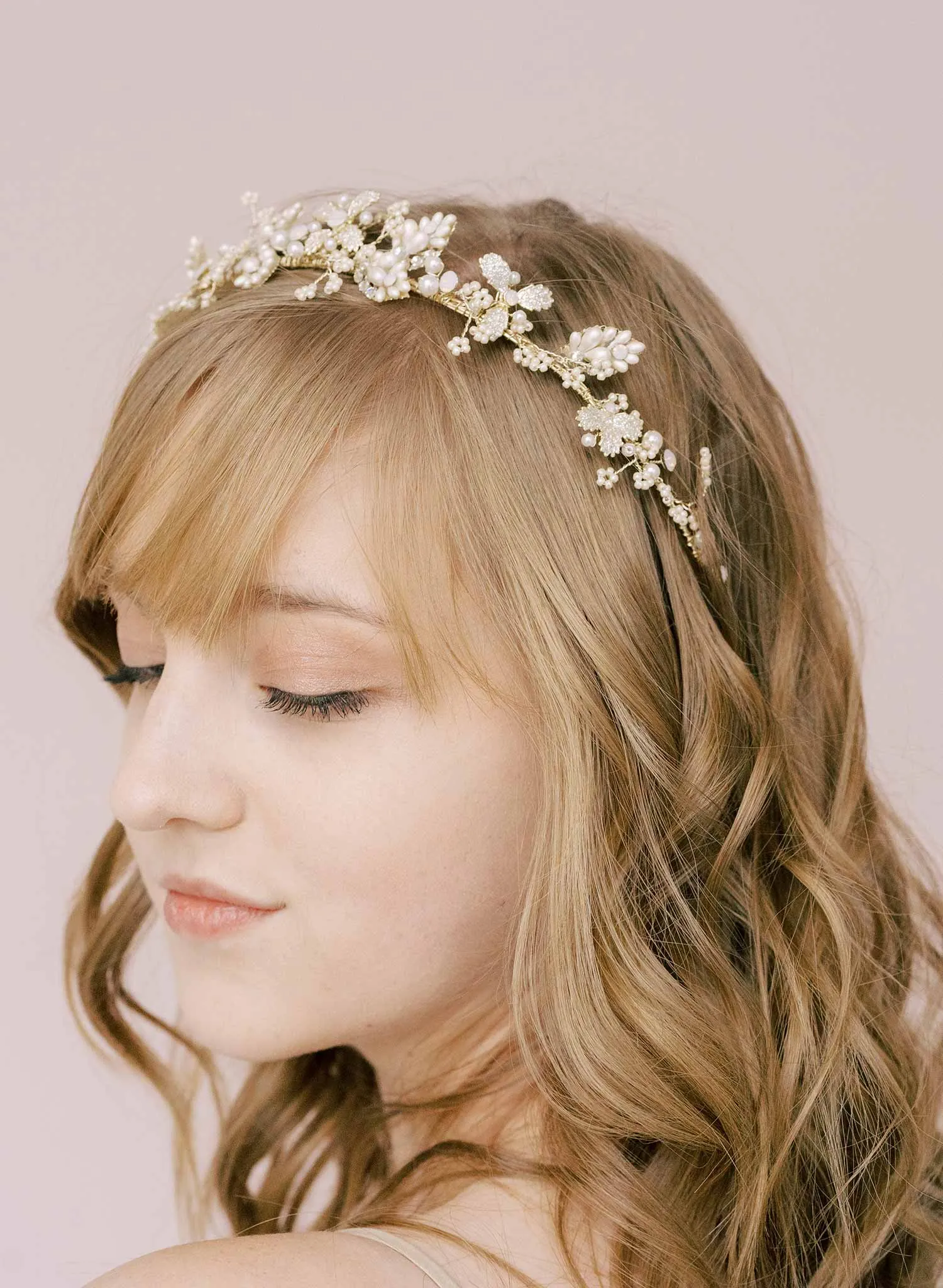 Enchanted bead and floral headband - Style #2142