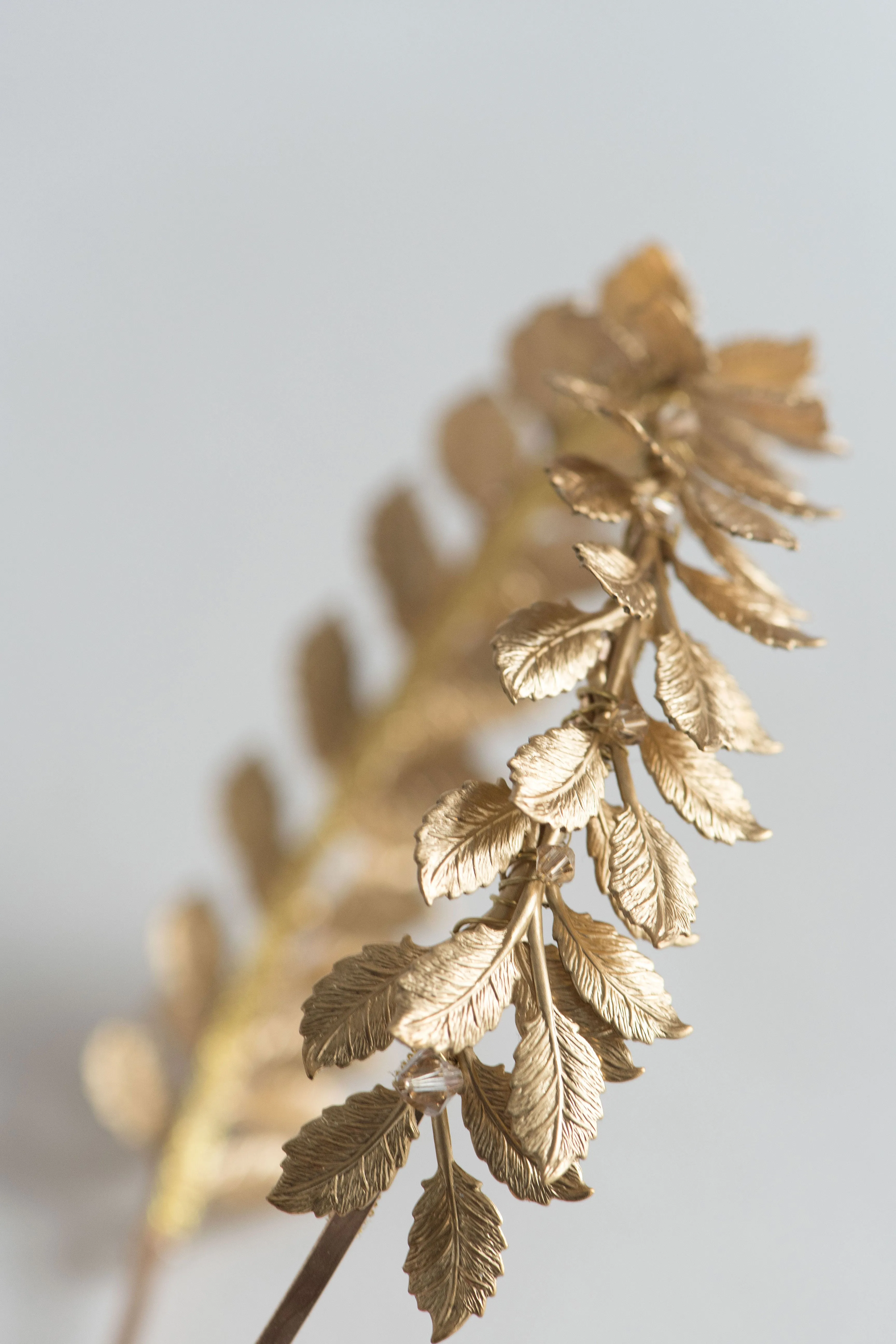 Gold wedding crown - CLOTILDE