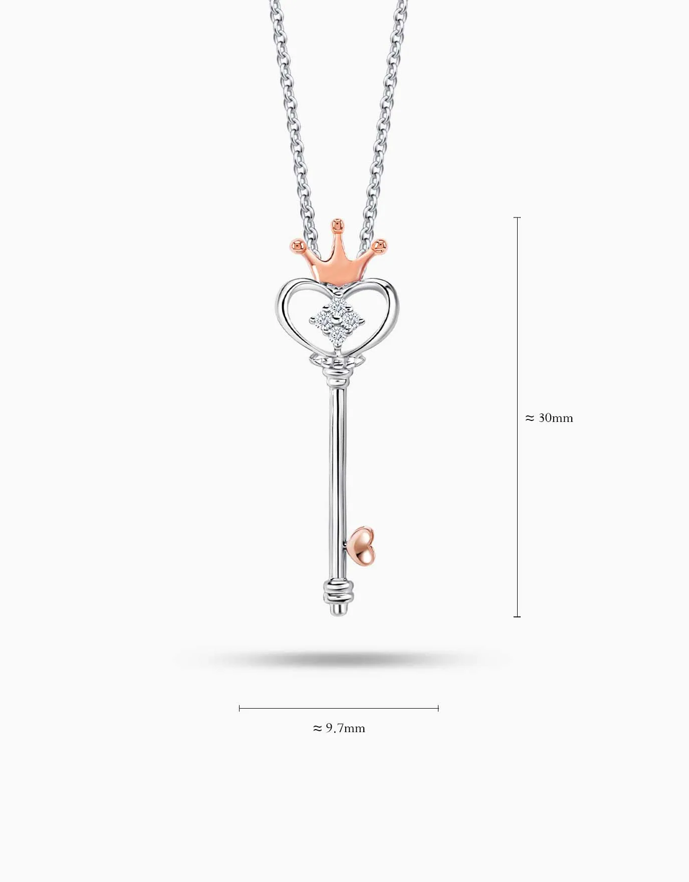 LVC Cheri Tiara Key Diamond Pendant