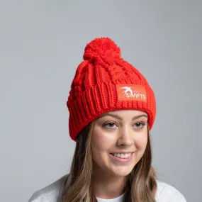 NSW Swifts Red Cable Knit Beanie