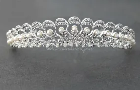 Regal Pearl Wedding Tiara