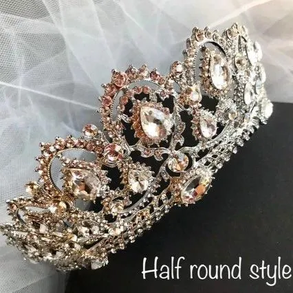 T146. luxury rhinestone crown, bridal wedding tiara crown, bridal headpiece, bridal tiara, princess crown