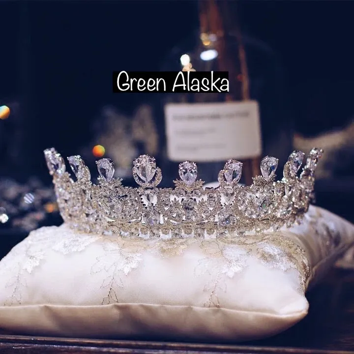 T147. luxury royal rhinestone crown, tiara for wedding