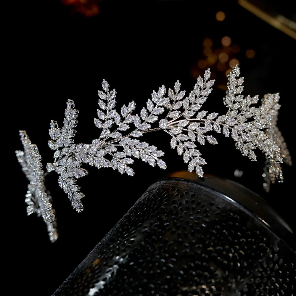 T213. Crystal Bridal Headband