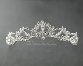 Wedding Tiara with Marquise Vine Design