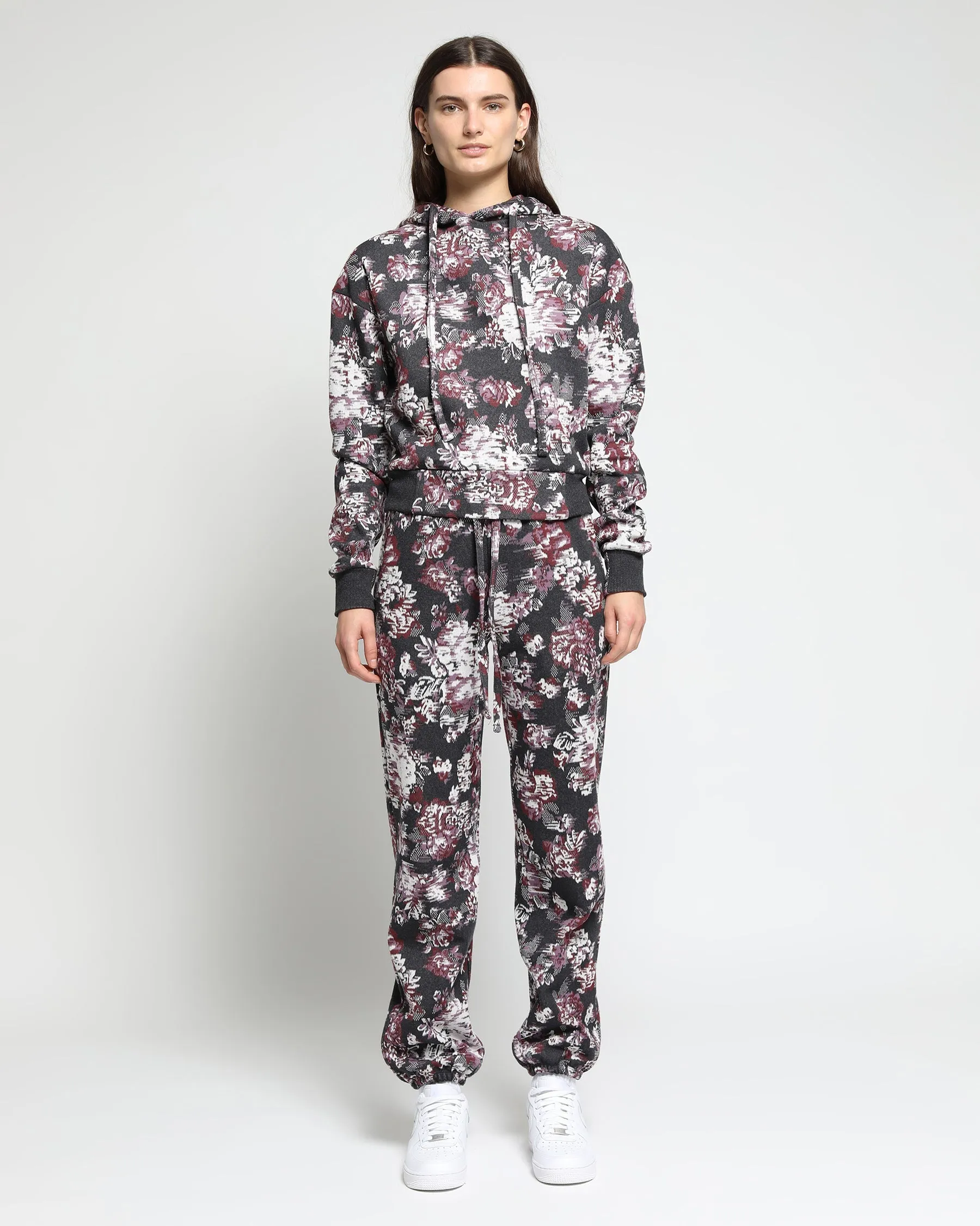 Womens Floral Glitch Hyper Reality Knit Pant